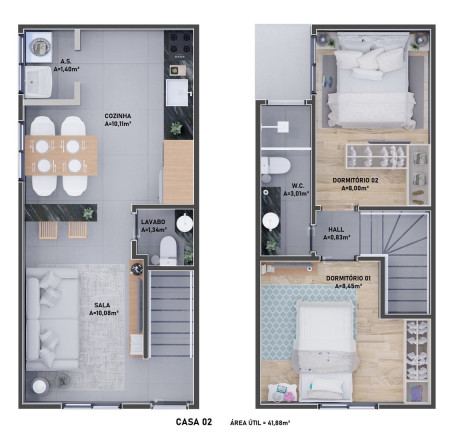 Imagem Imóvel com 2 Quartos à Venda, em Caiçara - Praia Grande Imagem Imóvel com 2 Quartos à Venda, em Caiçara - Praia Grande