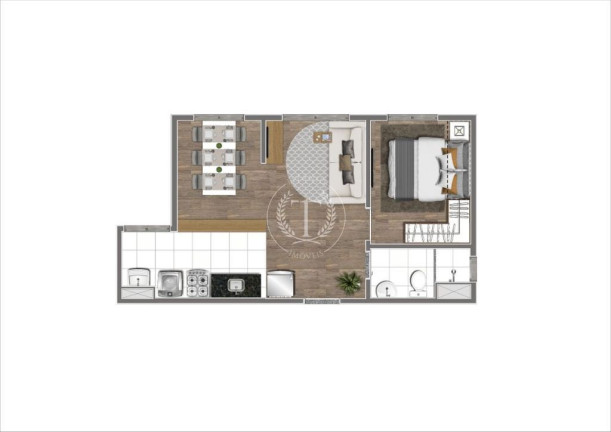 Imagem Apartamento com 2 Quartos à Venda, 36 m² em Morumbi - São Paulo