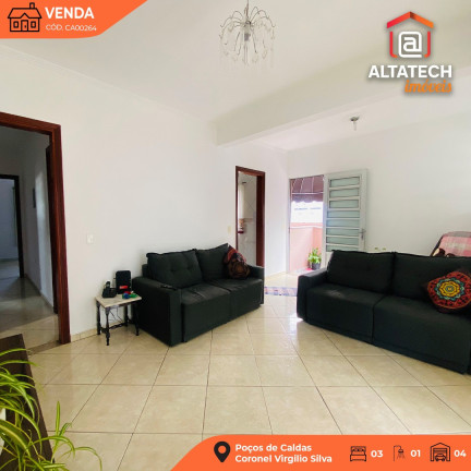 Casa com 3 Quartos à Venda, 500 m² em Coronel Virgilio Silva - Poços De Caldas