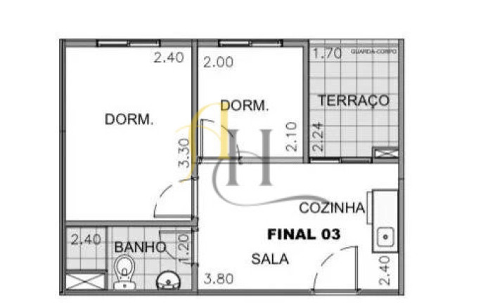 Imagem Apartamento com 1 Quarto à Venda, 32 m² em água Branca - São Paulo