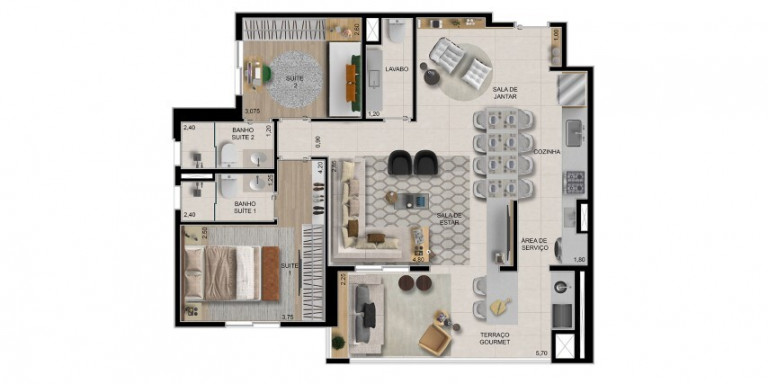 Imagem Apartamento com 3 Quartos à Venda, 90 m² em Olímpico - São Caetano Do Sul