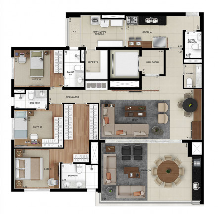 Imagem Apartamento com 4 Quartos à Venda, 159 m² em Mooca - São Paulo