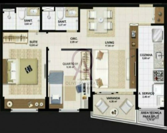 Imagem Imóvel com 2 Quartos à Venda, 64 m² em Imbuí - Salvador