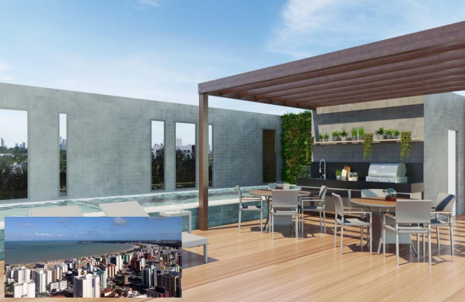 Apartamento com 2 Quartos à Venda, 57 m² em Bancários - João Pessoa