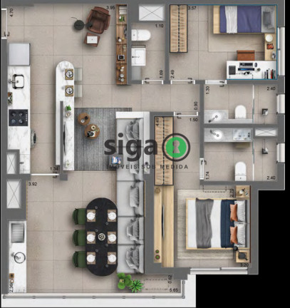 Imagem Apartamento com 2 Quartos à Venda, 85 m² em Jardim Prudência - São Paulo