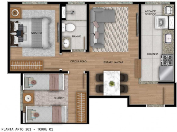 Imagem Imóvel com 2 Quartos à Venda, 43 m² em São Mateus - São Paulo