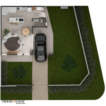 Imagem Sobrado com 3 Quartos à Venda, 138 m² em São Braz - Curitiba
