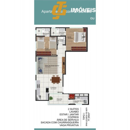 Imagem Apartamento com 2 Quartos à Venda, 78 m² em Centro - Camboriú