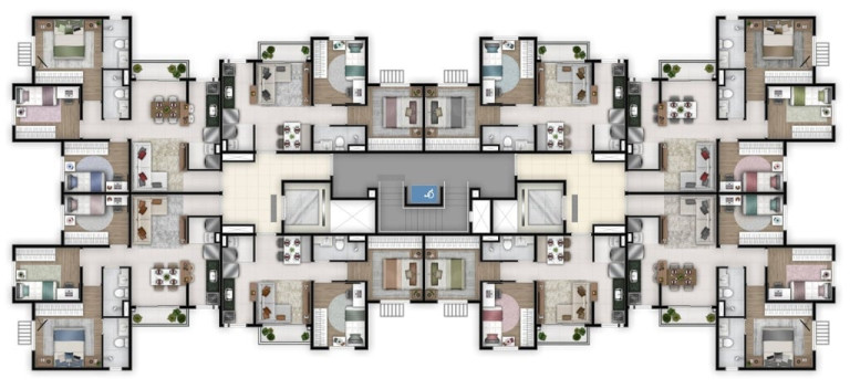 Imagem Apartamento com 2 Quartos à Venda, 42 m² em Chácaras Dona Gê - Goiânia