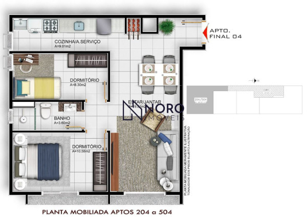 Imagem Apartamento com 2 Quartos à Venda, 66 m² em Camobi - Santa Maria