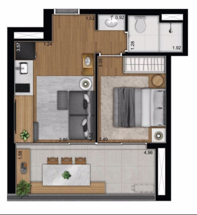 Imagem Apartamento com 1 Quarto à Venda, 37 m² em Saúde - São Paulo Imagem Apartamento com 1 Quarto à Venda, 37 m² em Saúde - São Paulo