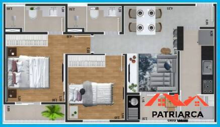 Imagem Apartamento com 2 Quartos à Venda, 57 m² em Remanso Campineiro - Hortolândia Imagem Apartamento com 2 Quartos à Venda, 57 m² em Remanso Campineiro - Hortolândia