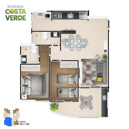 Imagem Apartamento com 2 Quartos à Venda, 80 m² em Vila Atlântica - Mongaguá Imagem Apartamento com 2 Quartos à Venda, 80 m² em Vila Atlântica - Mongaguá