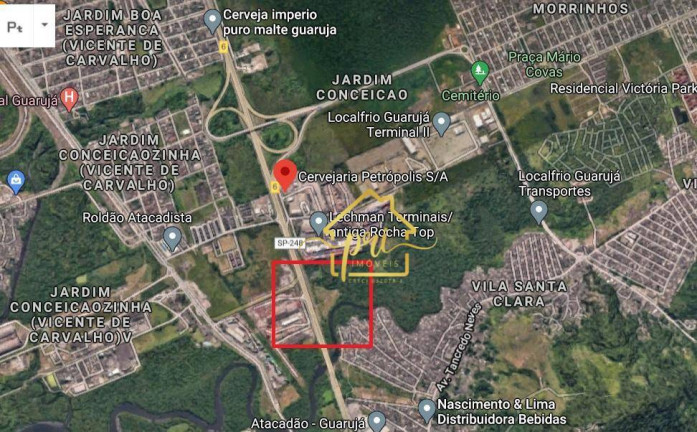 Imagem Terreno à Venda, 15.200 m² em Vila áurea (vicente De Carvalho) - Guarujá