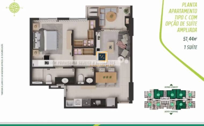 Imagem Apartamento com 2 Quartos à Venda, 53 m² em Presidente Kennedy - Fortaleza Imagem Apartamento com 2 Quartos à Venda, 53 m² em Presidente Kennedy - Fortaleza