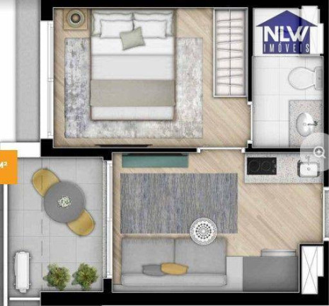 Apartamento com 1 Quarto à Venda, 27 m² em Vila Olímpia - São Paulo