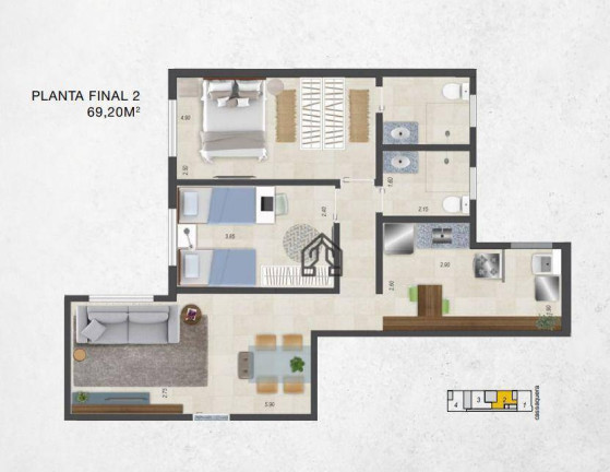 Imagem Apartamento com 2 Quartos à Venda, 65 m² em Barcelona - São Caetano Do Sul