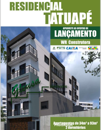 Apartamento com 2 Quartos à Venda, 34 m² em Chácara Santo Antônio (zona Leste) - São Paulo