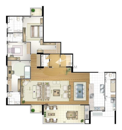 Imagem Apartamento com 3 Quartos à Venda, 211 m² em Panamby - São Paulo Imagem Apartamento com 3 Quartos à Venda, 211 m² em Panamby - São Paulo