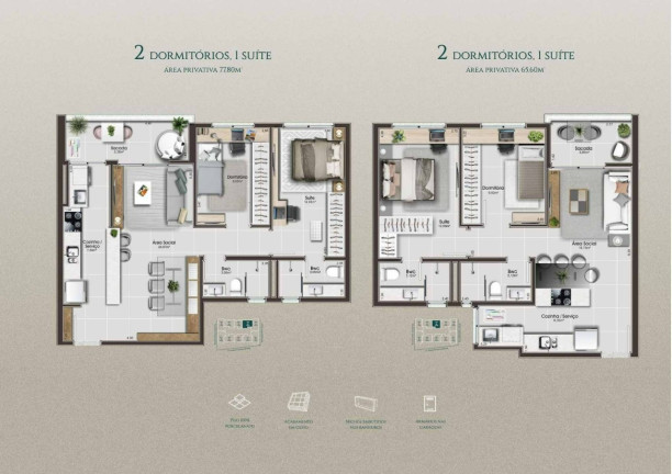 Imagem Apartamento com 2 Quartos à Venda, 65 m² em Floresta - São José