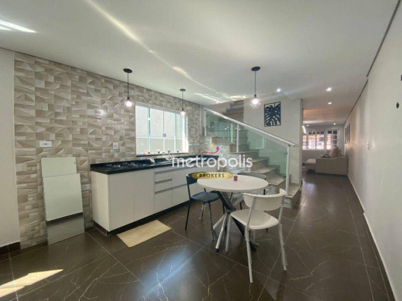Imagem Sobrado com 4 Quartos à Venda, 160 m² em Vila Scarpelli - Santo André Imagem Sobrado com 4 Quartos à Venda, 160 m² em Vila Scarpelli - Santo André