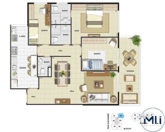 Imagem Imóvel com 4 Quartos à Venda, 105 m² em Cachambi - Rio De Janeiro Imagem Imóvel com 4 Quartos à Venda, 105 m² em Cachambi - Rio De Janeiro