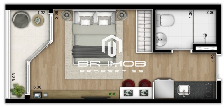 Imagem Imóvel com 1 Quarto à Venda, 24 m² em Liberdade - São Paulo Imagem Imóvel com 1 Quarto à Venda, 24 m² em Liberdade - São Paulo