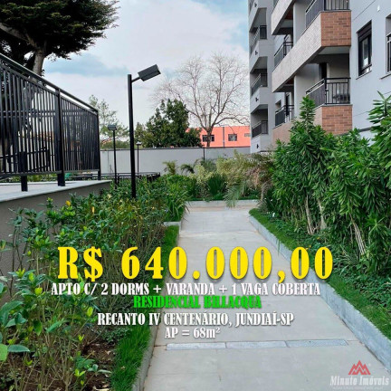 Apartamento com 2 Quartos à Venda, 68 m² em Jardim Samambaia - Jundiaí