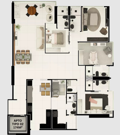 Imagem Apartamento com 3 Quartos à Venda, 143 m² em Miramar - João Pessoa