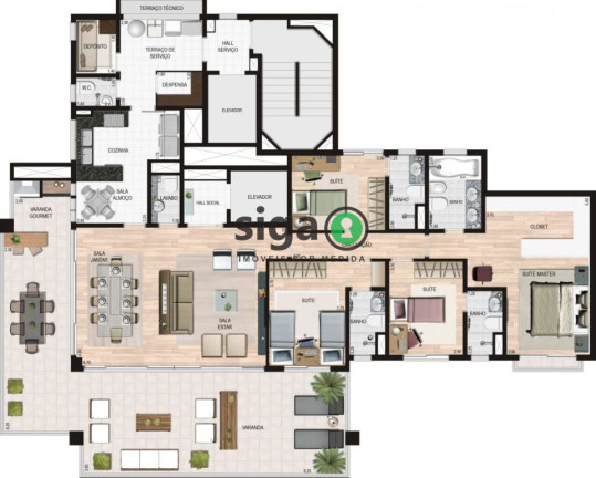 Imagem Apartamento com 4 Quartos à Venda, 208 m² em Alto Da Boa Vista - São Paulo
