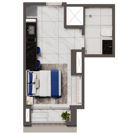 Imagem Studio com 1 Quarto à Venda, 34 m² em Ipiranga - São Paulo Imagem Studio com 1 Quarto à Venda, 34 m² em Ipiranga - São Paulo