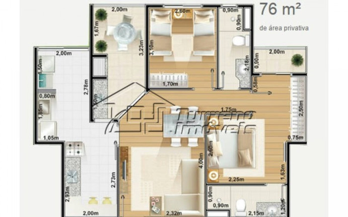 Imagem Apartamento com 2 Quartos à Venda, 76 m² em Urbanova - São José Dos Campos Imagem Apartamento com 2 Quartos à Venda, 76 m² em Urbanova - São José Dos Campos
