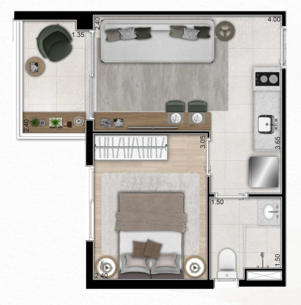 Imagem Apartamento com 1 Quarto à Venda, 31 m² em Jardim Paulista - São Paulo