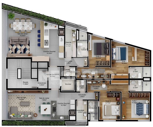 Imagem Apartamento à Venda, 88 m² em Perequê - Porto Belo Imagem Apartamento à Venda, 88 m² em Perequê - Porto Belo