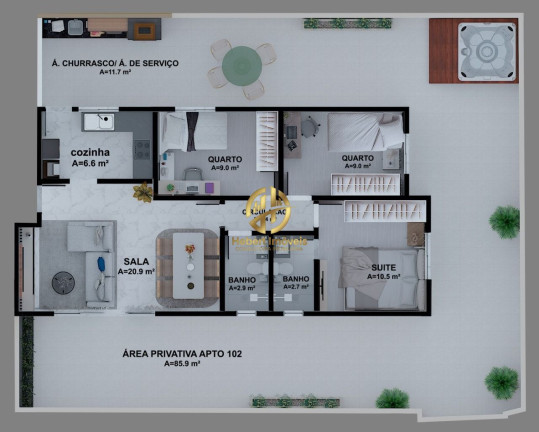 Imagem Apartamento com 3 Quartos à Venda, 155 m² em Santa Mônica - Belo Horizonte Imagem Apartamento com 3 Quartos à Venda, 155 m² em Santa Mônica - Belo Horizonte