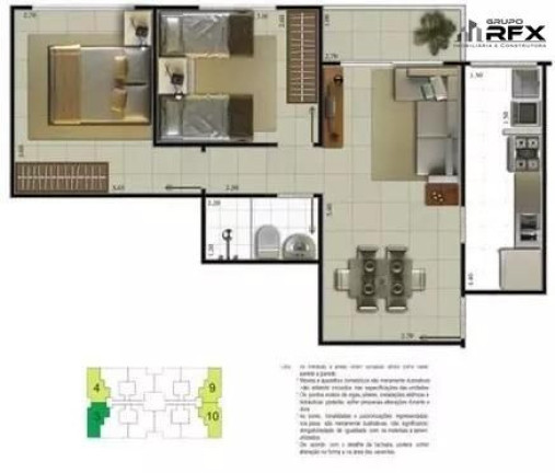 Imagem Apartamento com 2 Quartos à Venda, 52 m² em Sapê - Niterói