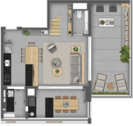 Imagem Cobertura com 2 Quartos à Venda, 138 m² em Pinheiros - São Paulo
