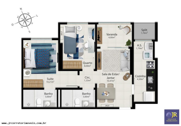 Imagem Apartamento com 2 Quartos à Venda, 58 m² em Jockey De Itaparica - Vila Velha Imagem Apartamento com 2 Quartos à Venda, 58 m² em Jockey De Itaparica - Vila Velha