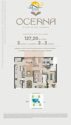 Imagem Apartamento com 3 Quartos à Venda, 127 m² em Condomínio Riviera De São Lourenço - Bertioga Imagem Apartamento com 3 Quartos à Venda, 127 m² em Condomínio Riviera De São Lourenço - Bertioga