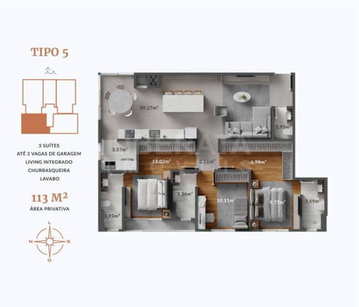 Imagem Apartamento com 1 Quarto à Venda, 114 m² em Centro - Navegantes Imagem Apartamento com 1 Quarto à Venda, 114 m² em Centro - Navegantes
