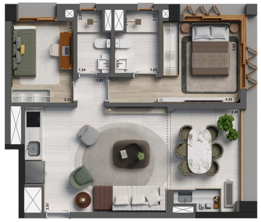 Imagem Apartamento com 2 Quartos à Venda, 70 m² em Jardim Paulista - São Paulo
