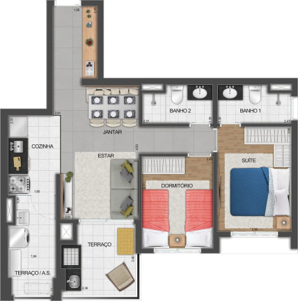Imagem Apartamento com 2 Quartos à Venda, 62 m² em Perdizes - São Paulo