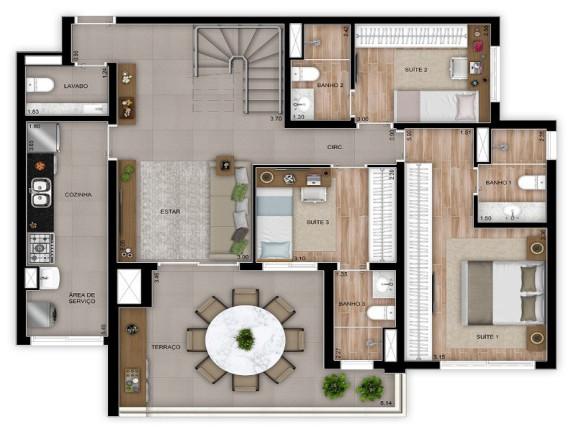 Imagem Apartamento com 4 Quartos à Venda, 234 m² em Vila Gilda - Santo André Imagem Apartamento com 4 Quartos à Venda, 234 m² em Vila Gilda - Santo André