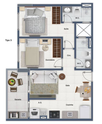 Imagem Apartamento com 2 Quartos à Venda, 57 m² em Forte - Praia Grande Imagem Apartamento com 2 Quartos à Venda, 57 m² em Forte - Praia Grande