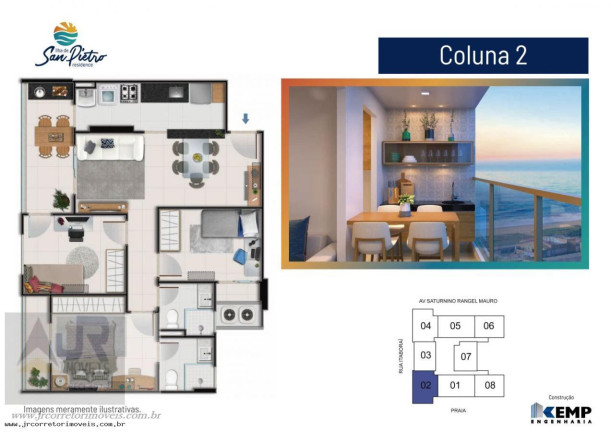 Imagem Apartamento com 3 Quartos à Venda, 80 m² em Praia Itaparica - Vila Velha Imagem Apartamento com 3 Quartos à Venda, 80 m² em Praia Itaparica - Vila Velha