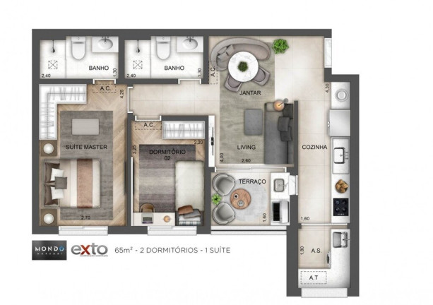 Imagem Imóvel com 3 Quartos à Venda, 82 m² em Vila Andrade - São Paulo