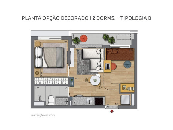 Imagem Apartamento com 2 Quartos à Venda, 41 m² em Alto Da Boa Vista - São Paulo