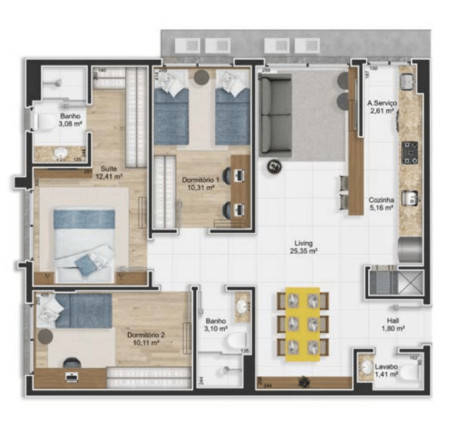 Imagem Apartamento com 3 Quartos à Venda, 80 m² em Petrópolis - Porto Alegre