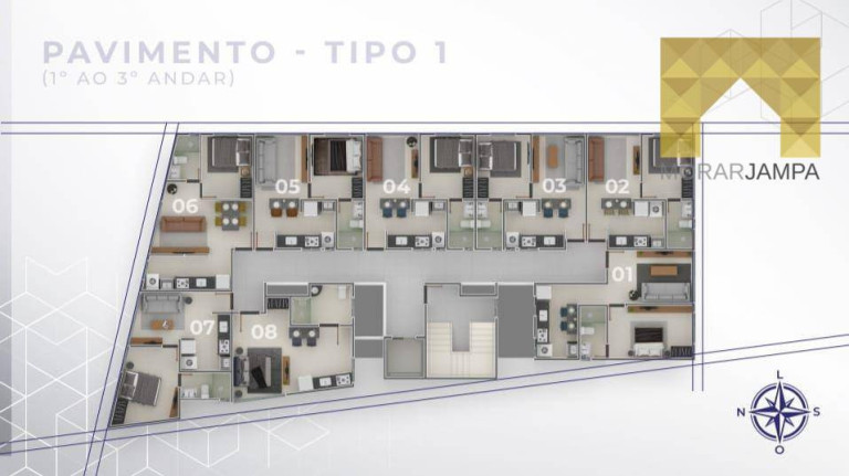 Imagem Apartamento com 1 Quarto à Venda, 28 m² em Cabo Branco - João Pessoa