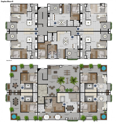 Imagem Cobertura com 2 Quartos à Venda, 123 m² em Boa Vista - Curitiba Imagem Cobertura com 2 Quartos à Venda, 123 m² em Boa Vista - Curitiba